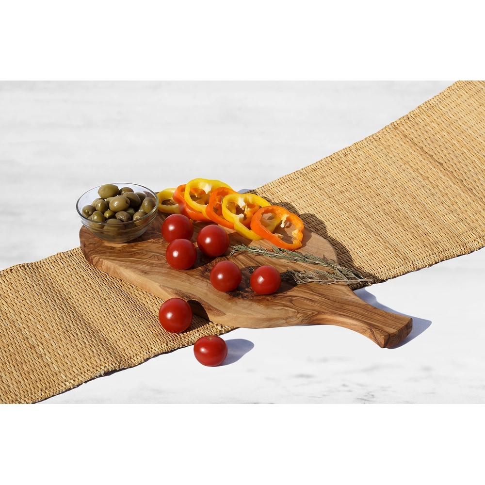 Large Olive Wood Cutting and Serving Board, Handmade, Genuine Wood