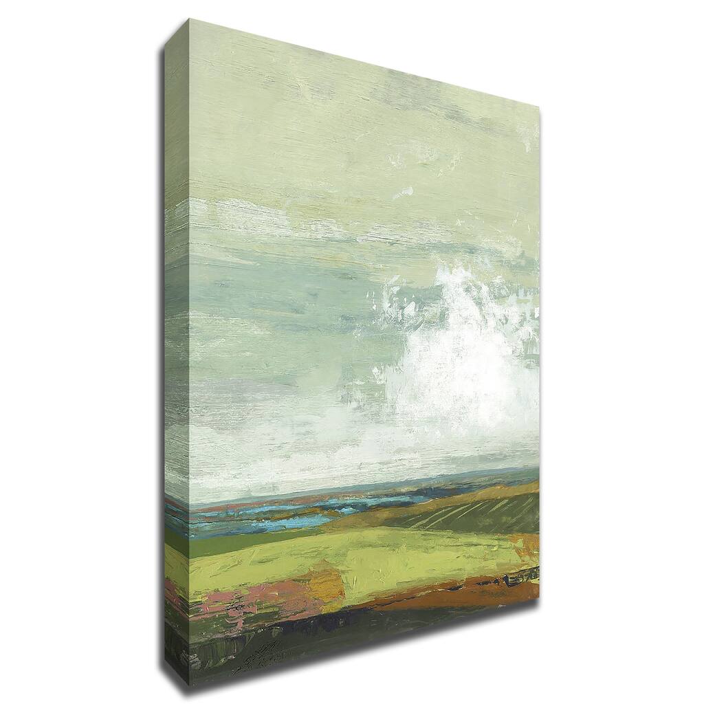 Farmland by Suzanne Nicoll With Hand Painted Brushstrokes, Print on Canvas