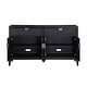 preview thumbnail 4 of 3, 2 Drawers and 4 Doors Wooden Sideboard Buffet with Storage Cabinet in Black