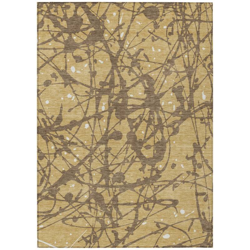 Machine Washable Indoor/ Outdoor Modern Campo Chantille Rug