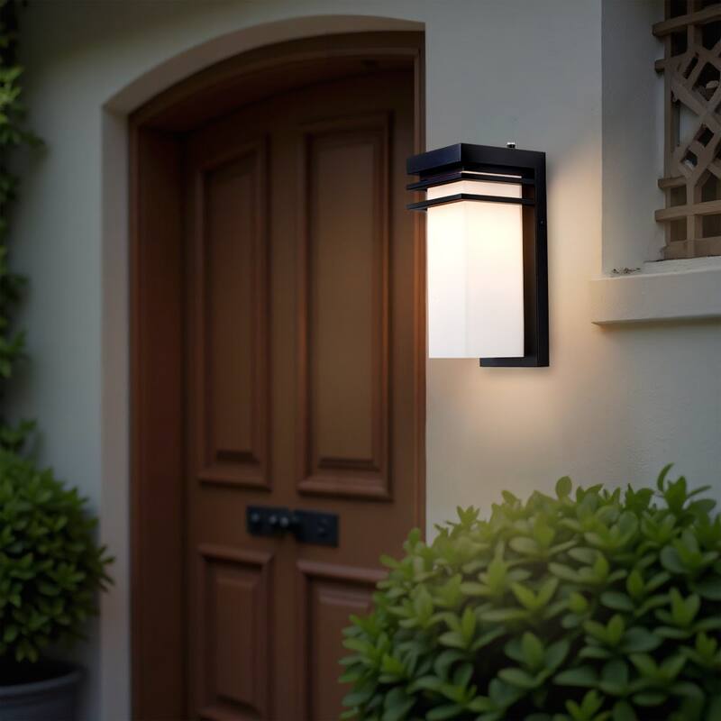 12"H Modern Outdoor Wall Sconce 1 Pack