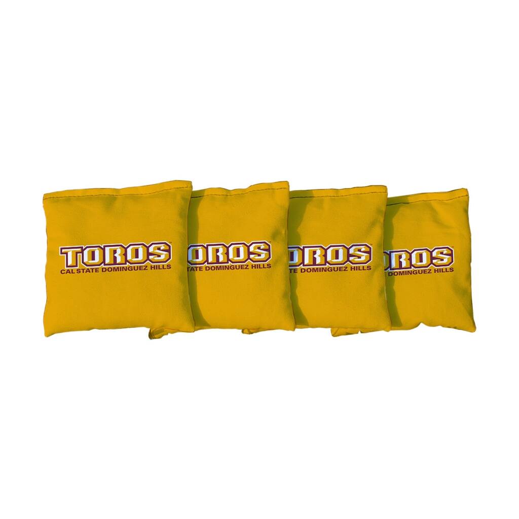 California State Dominguez Hill Toros Yellow Cornhole Bags