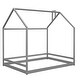 preview thumbnail 19 of 20, Full Size House Bed with Playhouse Design, Sturdy Pine Wood Frame for Kids' Fun and Comfortable Sleep