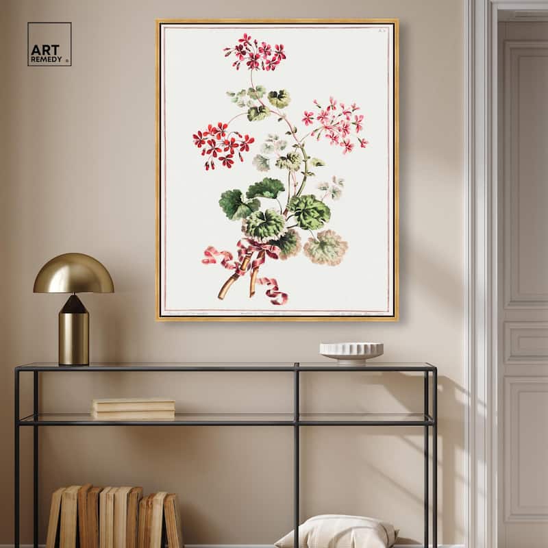 Carlet Variegated Geranium 1801 Canvas by Art Remedy