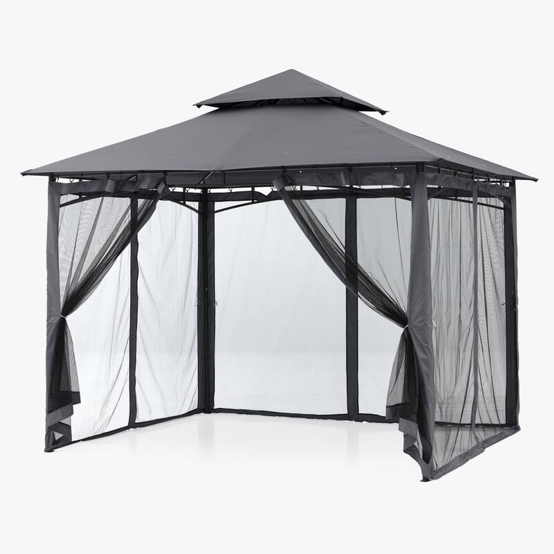 ABCCANOPY Patio Outdoor Gazebo for Double Roof Soft Canopy