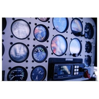 "Cockpit gauges inside of helicopter" Poster Print - Multi - Bed Bath ...