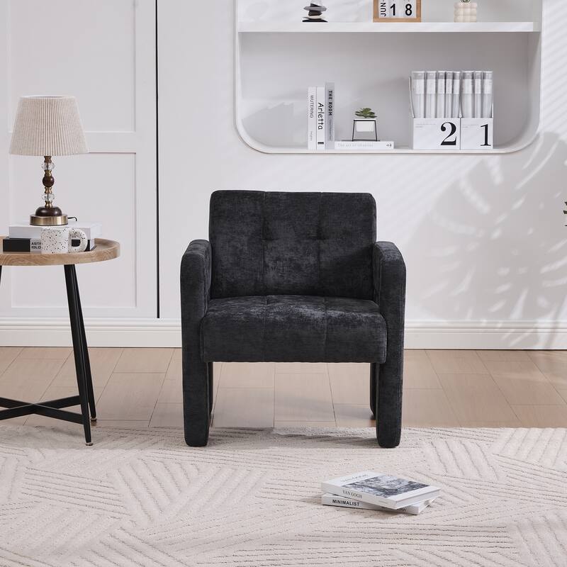 Modern Minimalist Casual Single Armchair Living Room, Bedroom, Upholstered Chair, Comfortable Padded Armchair