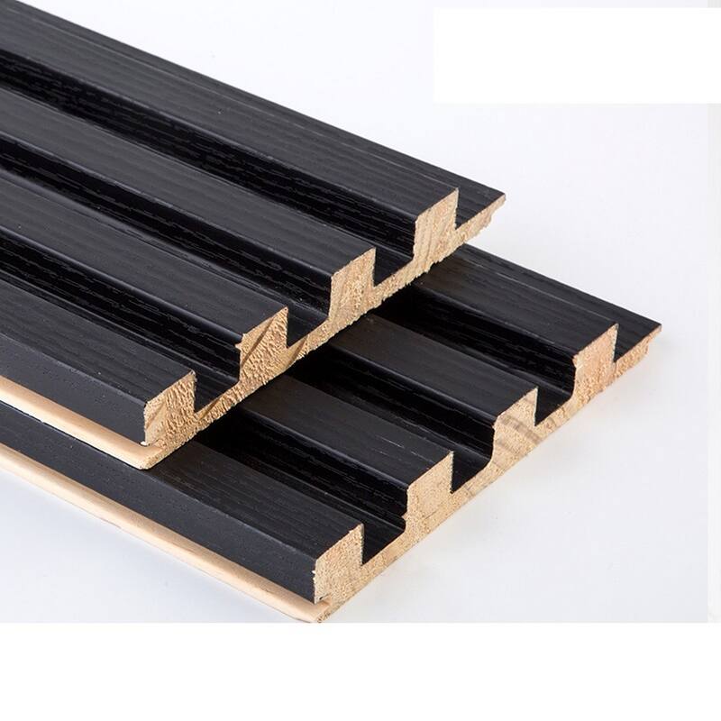 93 in. x 6 in x 0.8 in. Solid Wood Wall Siding Board (Set of 3pc) - 3pc+1pc EndTrim