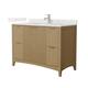 Option Natural Oak / Giotto Quartz Top / Brushed Nickel