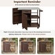 preview thumbnail 24 of 53, Outdoor Kitchen Island with Stainless Steel Top & Storage, Lockable Wheels