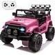 preview thumbnail 7 of 39, 12V Kids Ride on Truck, Ride on Jeep Car with Remote Control Pink