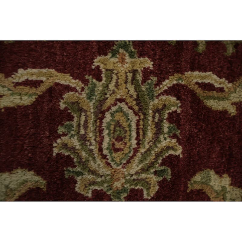 Hand Knotted Oriental 100% Wool Carpet Traditional Floral Beige & Ivories Agra Area Rug - 12' 1'' X 11' 10''