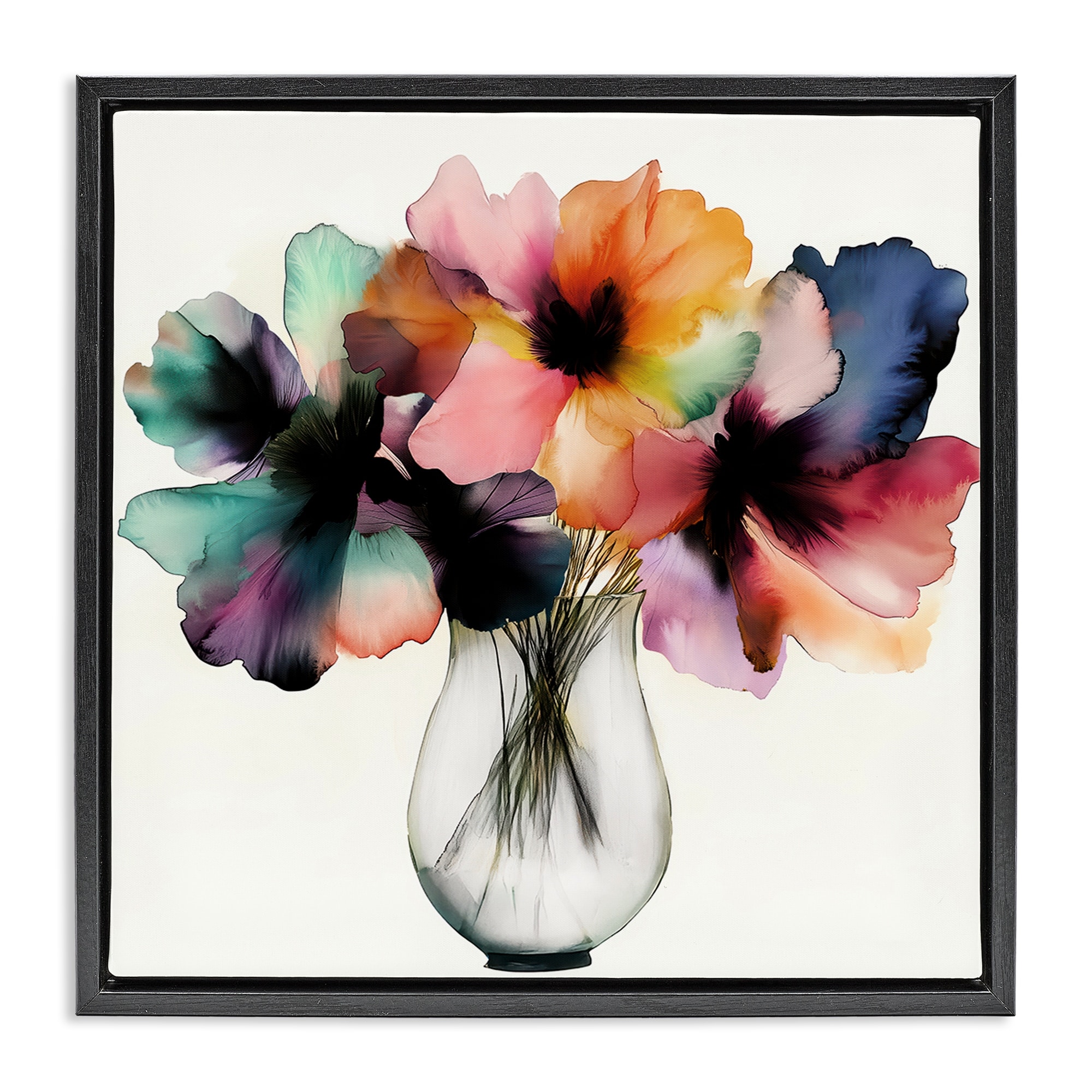 Stupell Everything I Know Bouquet Framed Floater Canvas Wall Art Design By Annabelle Hall