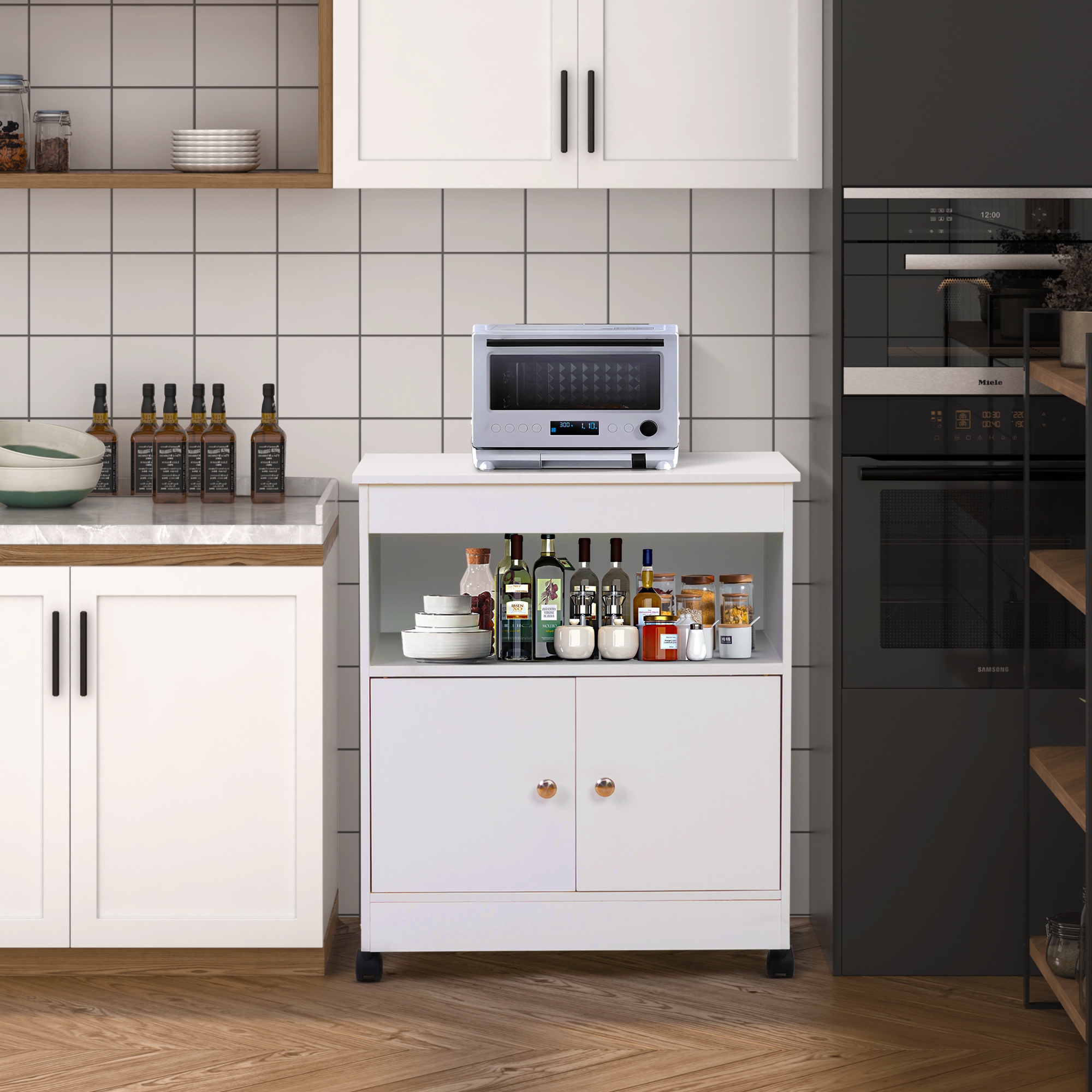 Bed bath beyond microwave cart new arrivals