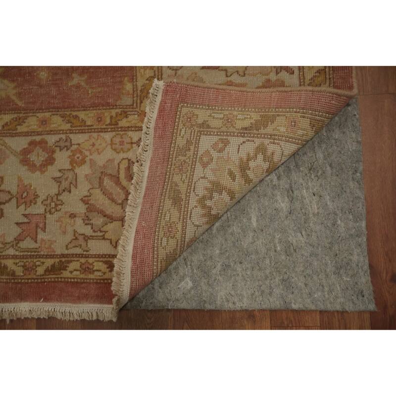 Hand Knotted Oriental 100% Wool Carpet Traditional Floral Red Ziegler Area Rug - 8' 1'' X 7' 9''
