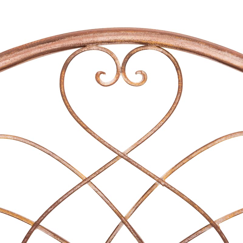 SAFAVIEH Bryn Victorian Wrought Iron 4-Tier Outdoor Bakers Rack - 25 In. W x 15 In. D x 63 In. H - 25"W x 15"D x 63"H
