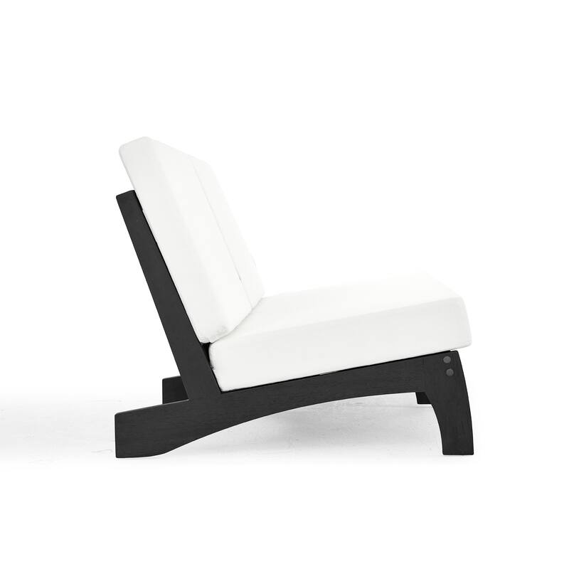 3 Seat Wood 64" W Outdoor Patio Sofa with Cushion