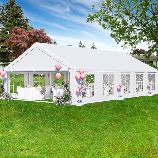 Outdoor White Party Tent Canopy with Windows 20 33 Ft On Sale Bed Bath Beyond 38414148