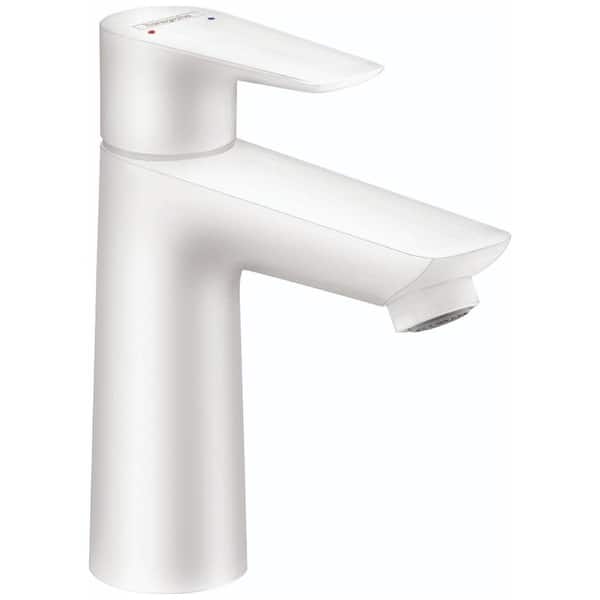 slide 2 of 9, Hansgrohe Talis E 1.2 GPM Single Hole Bathroom Faucet with QuickClean, Matte White