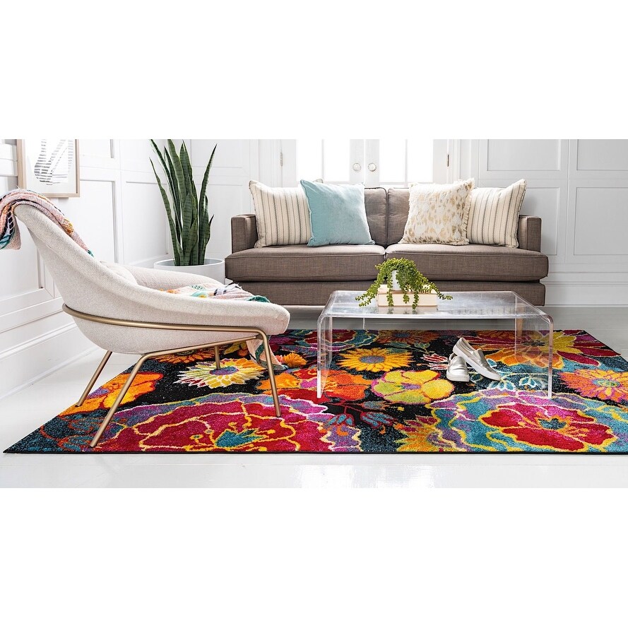 Country & Floral Noach Collection Area Rug - Overstock - 36794198