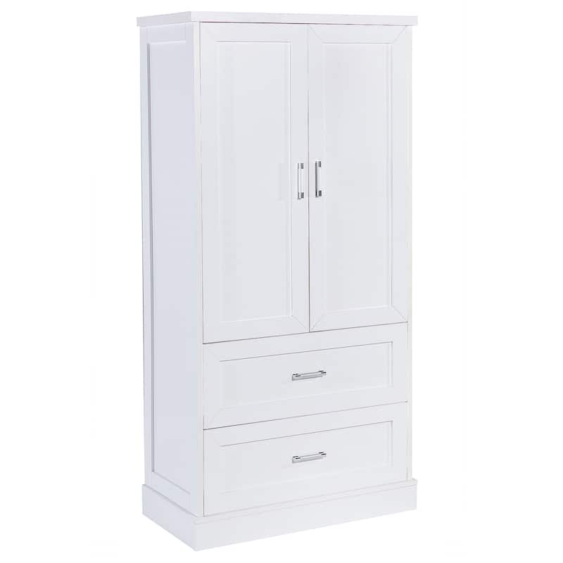 Roomfitters Freestanding Tall Bathroom Cabinet with Adjustable Shelf, Dual Doors and Ample Storage
