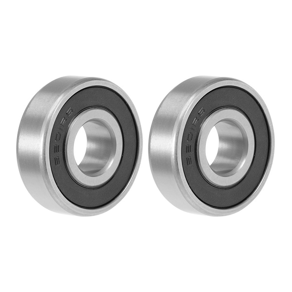 6201-2RS Deep Groove Ball Bearing 12mmx32mmx10mm Double Sealed GCr15 2pcs - 2 Pack - 6201-2RS (12*32*10)