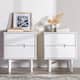 Middlebrook Mid-Century Solid Wood 2-Drawer Nightstand, Set of 2 - White