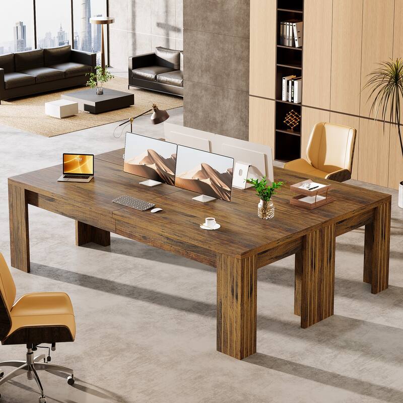 78.7-Inch Extra Long Computer Desk for 2 Person