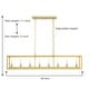 preview thumbnail 7 of 36, Modern Farmhouse 8-light 48In Rectangle Linear Chandelier for Dining Room with UL Certified