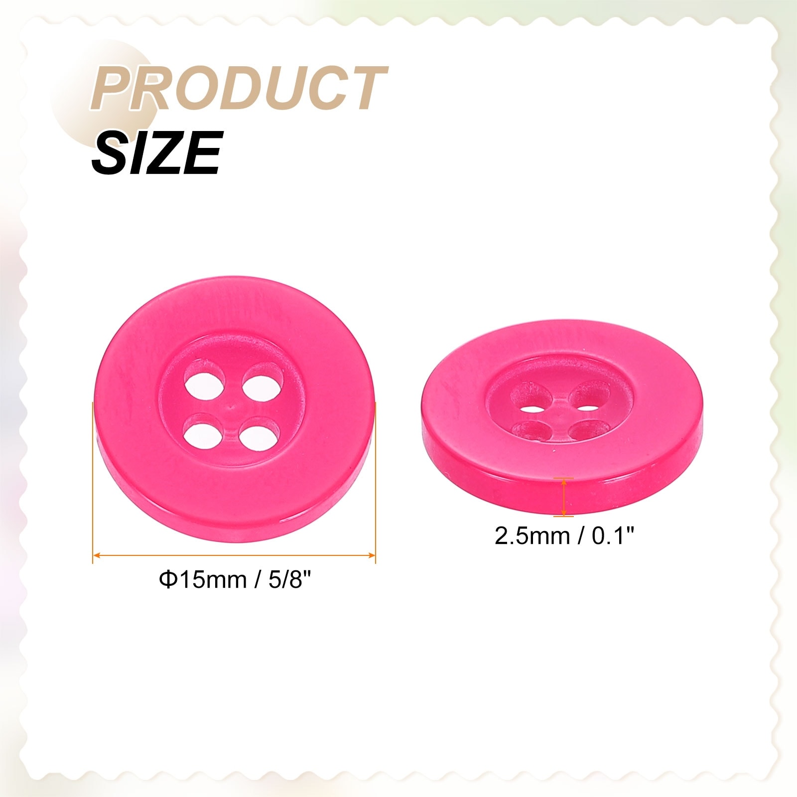 Sewing Buttons Resin Round Flat Craft Replacement Buttons for Sewing Clothing and DIY