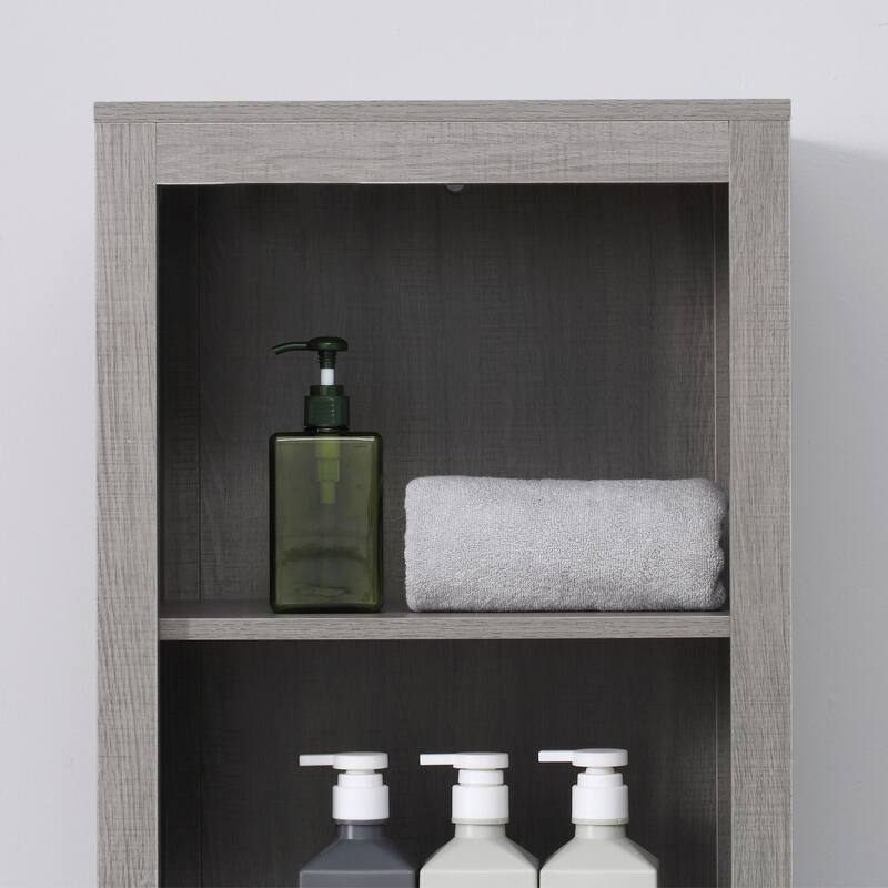 kleankin Narrow Bathroom Storage with Drawer and 5 Tier Shelf