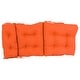 preview thumbnail 28 of 39, Multi-section Tufted Indoor Microsuede Seat/Back Chair Cushion (Multiple Sizes)