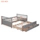 preview thumbnail 22 of 22, Full Size Daybed w/ Twin Size Trundle Storage Bed & Drawers Bunk Bed
