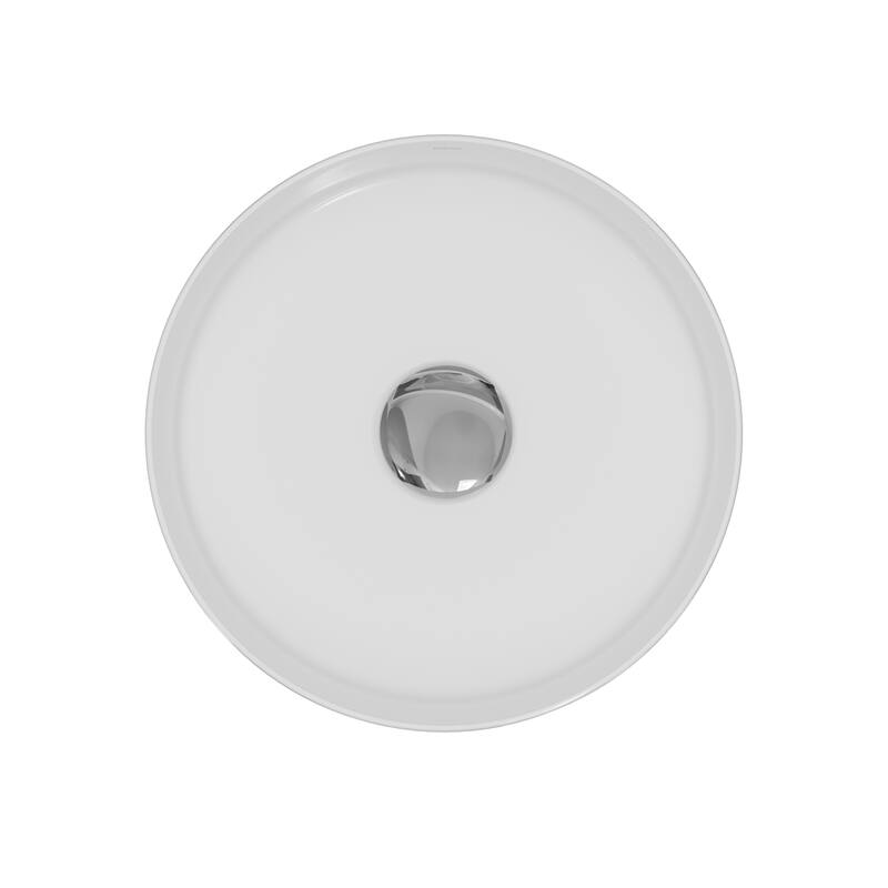 Karran Valera 14" Vitreous China Vessel Bathroom Sink in White