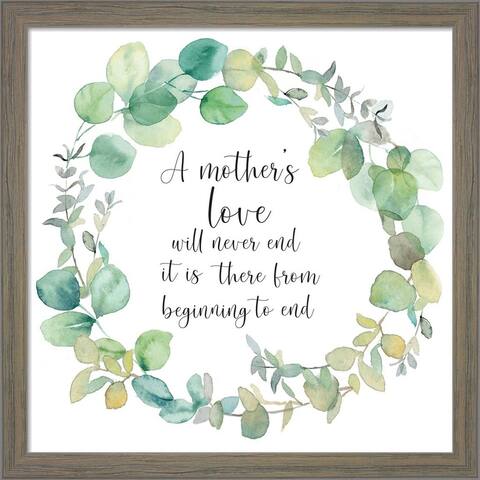 Cynthia Coulter 'Mother's Day Eucalyptus I-Mother's Love' Framed Art