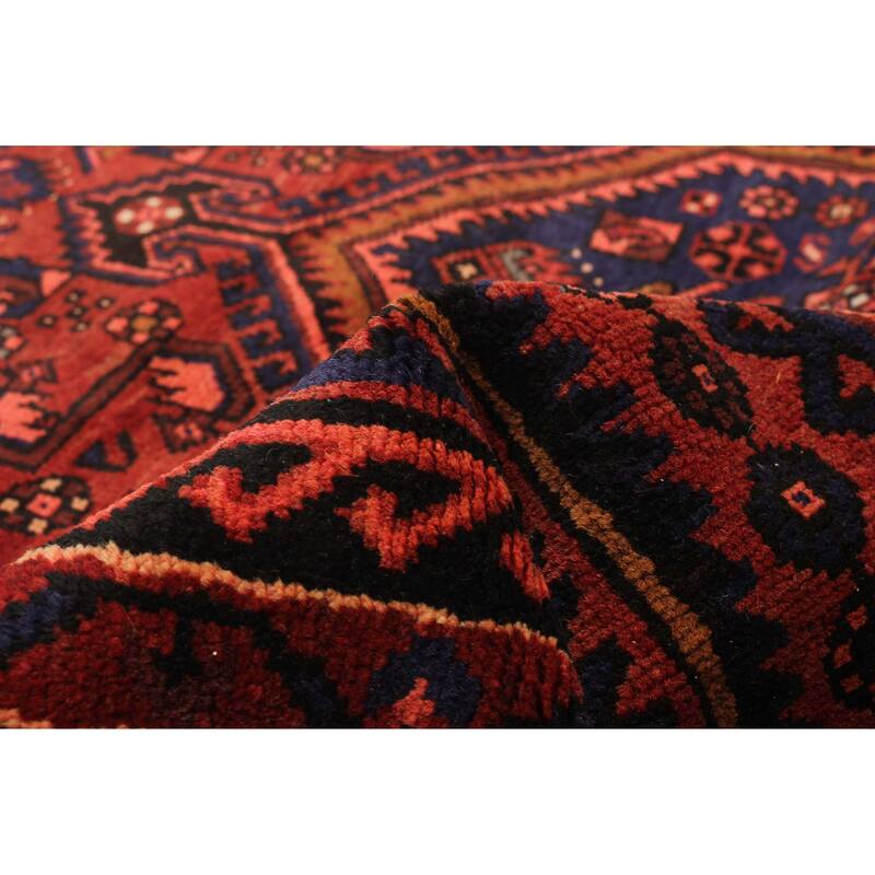 ECARPETGALLERY Hand-knotted Andelz Red Wool Rug - 4'3 x 6'5