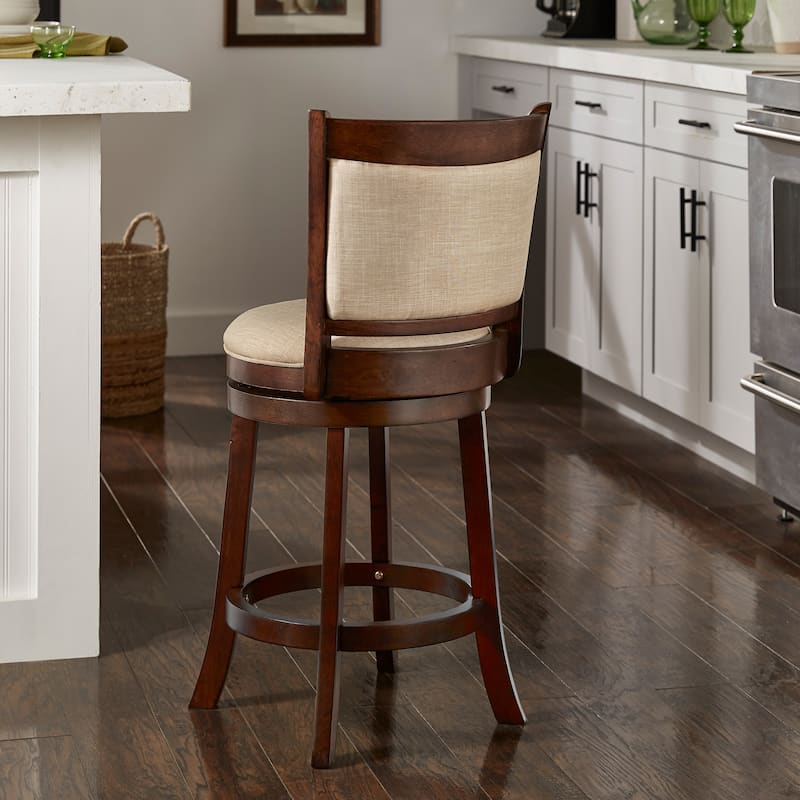 Verona Panel Back Swivel Counter Height Stool by iNSPIRE Q Classic