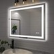 preview thumbnail 16 of 38, KIOTEE LED Mirror Lights Anti-Fog Frameless Bathroom Vanity Mirror in Tempered Glass 40x32