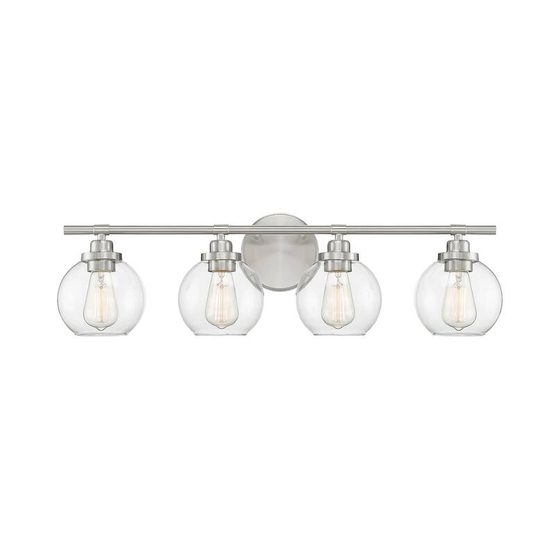 Savoy House Carson 4 Light 30" Wide Bathroom Vanity Light - Satin Nickel