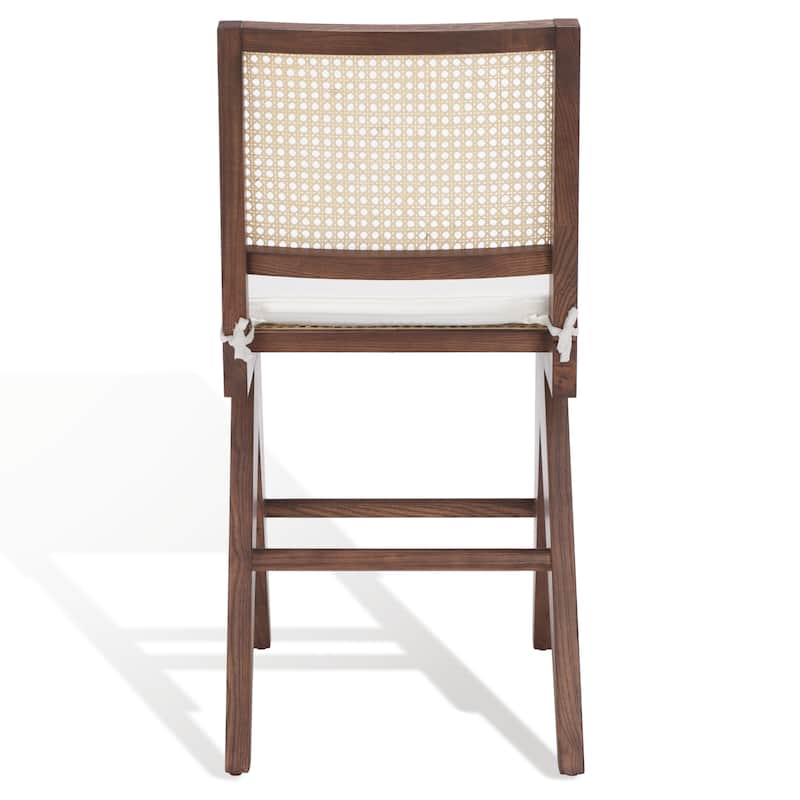 SAFAVIEH Couture Meine Rattan 22-inch Counter Stool - 18 In. W x 23 In. D x 38 In. H - 18Wx23Dx38H