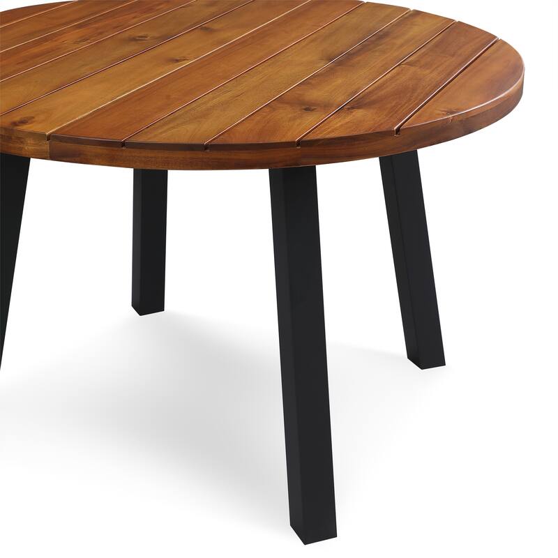 Acacia Solitaire Round Table - N/A