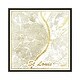 preview thumbnail 4 of 16, iCanvas "St. Louis Gold Leaf Urban Blueprint Map" by Hubert Roguski Framed Charcoal - 12x12