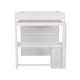 preview thumbnail 12 of 15, Functional Design Wood Loft Bed with Storage Space, White