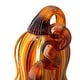preview thumbnail 31 of 34, Glitzhome Multi Striped Fall Harvest Glass Pumpkins Halloween Thanksgiving Festival Decorations