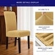 preview thumbnail 41 of 56, Subrtex 2 PCS Stretch Dining Chair Slipcover Textured Grain Cover
