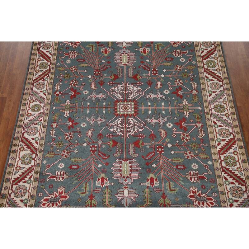 Oushak Oriental Area Rug Hand-Knotted Wool Carpet - 7'11"x 9'10"