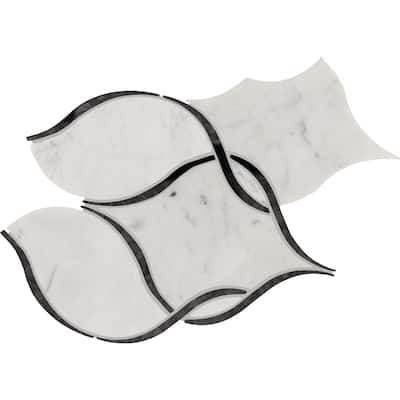 Daltile Lavaliere Natural Stone Intertwining Arabesque Mosaic (10 Pc per Carton) (7.90 Sqft per Carton)