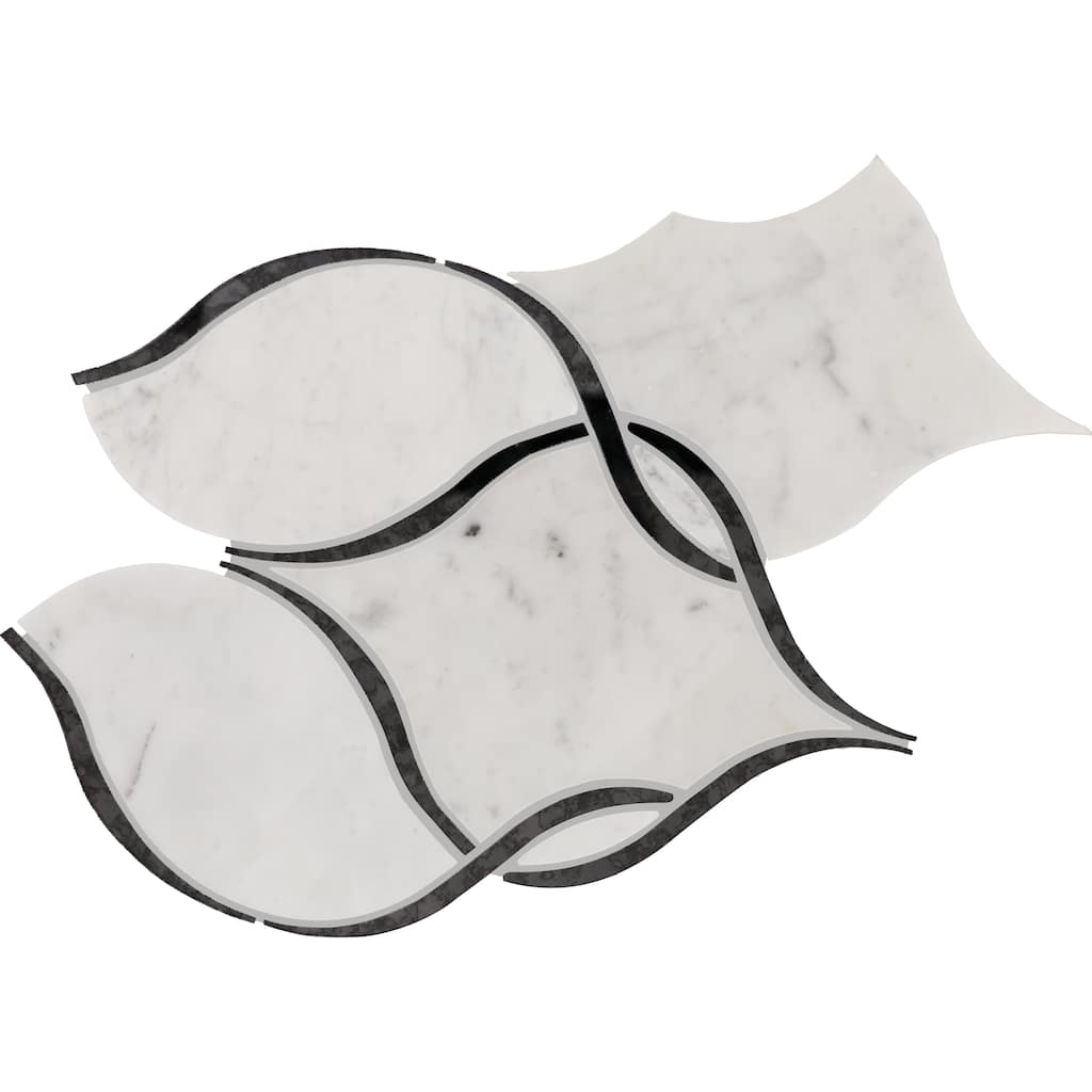 Daltile Lavaliere Natural Stone Intertwining Arabesque Mosaic (10 Pc per Carton) (7.90 Sqft per Carton)