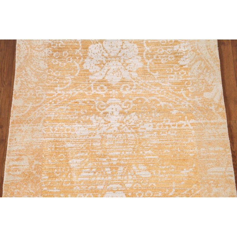 Stripe / Abstract Modern Accent Rug Handmade Wool Carpet - 2'8"x 4'10"