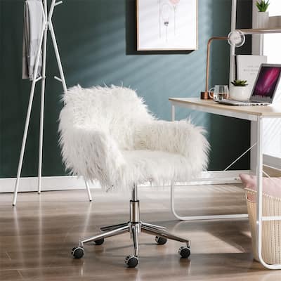 Home Office Swivel Chair, Makeup Vanity Chair with Universal Wheel